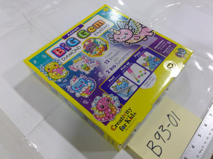 Creativity For Kids Big Gem Diamond Painting Axolotl Stickers Suncatchers New
