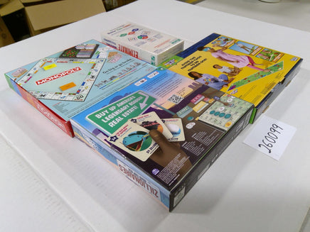 Hasbro Games Lot Monopoly Zillionaires Don't Step In It Date Fate New Sealed