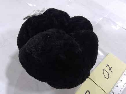 Black Plush Pumpkin Centerpiece Soft Halloween Table Decor Modern Contemporary