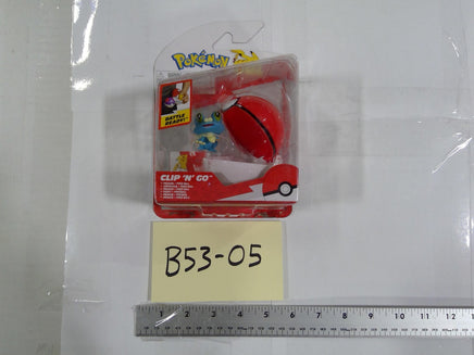 Pokémon Clip 'N' Go Froakie Poké Ball Action Figure 9in Jazwares Red New Sealed