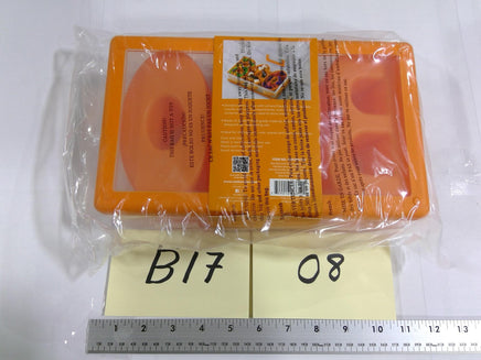 CWC Halloween Snack Box Kids Lunch Container Orange BOO Bento Tray Plastic