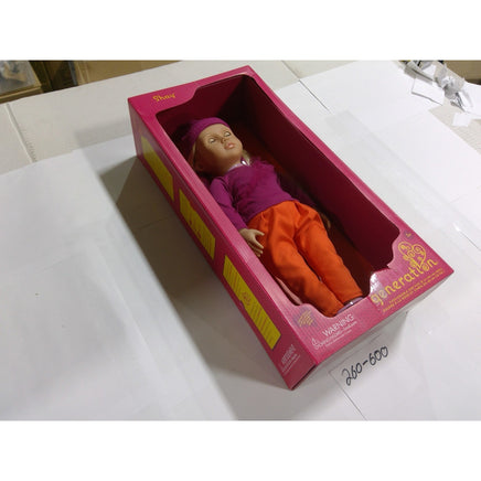 Our Generation Shay Doll 18 Inch Blonde Hair Blue Eyes Purple Orange Outfit New