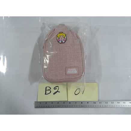 Bioworld Super Mario Princess Peach Crossbody Bag OS Pink New Tweed Nintendo
