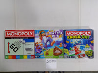 Hasbro Monopoly Don't Step In It Monopoly Knock Out Board Game Lot New Sealed