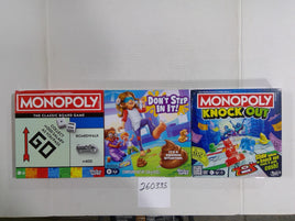 Hasbro Monopoly Don't Step In It Monopoly Knock Out Board Game Lot New Sealed