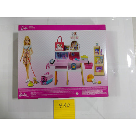 Barbie Pet Boutique Playset Doll 25+ Accessories Pink New Grooming Station Shop