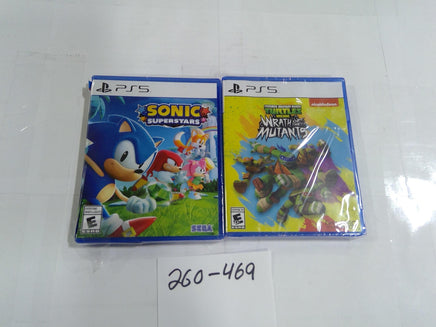 Sonic Superstars TMNT Wrath Of The Mutants Sony PS5 Game Lot New Sealed Family