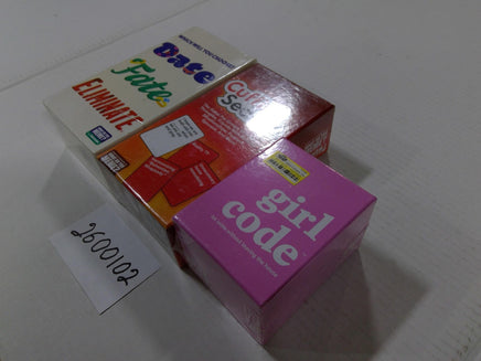 Date Fate Eliminate Cuffing Season Girl Code Adult Party Card Game Lot New