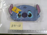 Disney Stitch Blue Cosmetic Bag Soft Case Zipper Pouch Travel Makeup Bag Women
