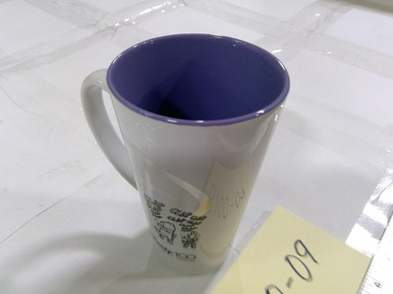 Disney 100 Latte Mug White Purple Ceramic Character Logo Coffee Cup Kitchen