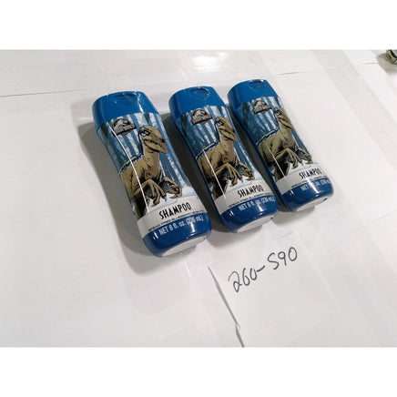 Jurassic World Shampoo Kids 3 Pack 8oz Blue Velociraptor Blueberry Scent NEW