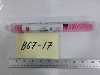Building Blocks Interlocking Brick Tube Construction Toy Set Pink Plastic New