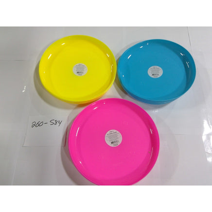 Flying Disc Set of 12 Total Pink Yellow Blue New Neon Outdoor Toys