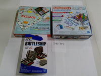 Monopoly Builder Monopoly Battleship Grab & Go Hasbro Game Lot 3 New Sealed