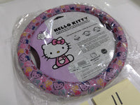 Hello Kitty Pink Steering Wheel Cover 14.5-15.5 In Easy Install Universal Car