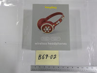 Heyday Wireless Headphones Bluetooth Red Jeweled 40 Hours Playback New Box