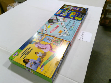 Hasbro Family Board Game Lot Monopoly Knock Out Don't Step In It New Sealed