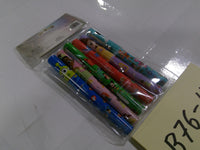 Disney 100 6 Pack Pens Kids Multicolor Character Print School Writing New