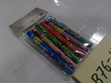 Disney 100 6 Pack Pens Kids Multicolor Character Print School Writing New