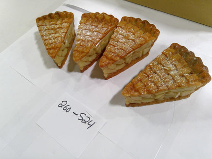 Threshold Apple Pie Slice Wax Figural Candles Set Of 4 Unscented Brown Novelty
