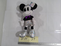 Disney Mickey Mouse 100 Years Of Wonder Plush Toy Black White Silver Outfit New