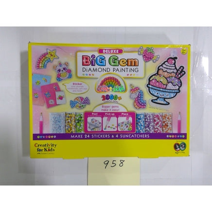 Creativity for Kids Big Gem Diamond Painting Kids OS Multicolor New Deluxe Kit