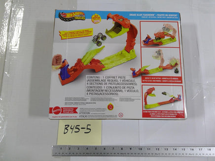 Hot Wheels Monster Trucks Snake Slam Takedown Track Set 4+ Toy New Multicolor