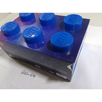 LEGO Storage Brick 6 Knobs Kids Blue Space Galaxy New Damaged Box 4000