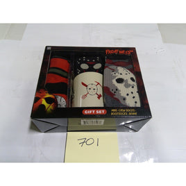 CultureFly Friday the 13th Gift Set Mens OS Multicolor NEW Mug Socks Beanie Box