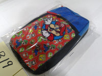 Super Mario Bros Kids Mini Backpack Mario Yoshi Toad Red Blue New Glossy
