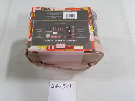 FAO Schwarz Girls Makeup Set Pink Cosmetic Bag Eye Shadow Lipstick Toy Kit Gift