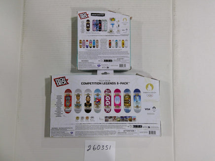 Tech Deck Paris 2024 Competition Legends 8pk Sk8shop Bonus Fingerboard Set
