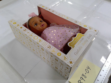 FAO Schwarz FAO Baby Cuddle Doll 12in Pink Dress New In Box FAO Gift Toy