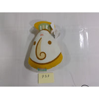 Disney Pillowfort Chip Teacup Decorative Pillow Kids White Gold NEW Beauty Beast