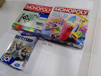 Monopoly Builder Monopoly Battleship Grab & Go Hasbro Game Lot 3 New Sealed