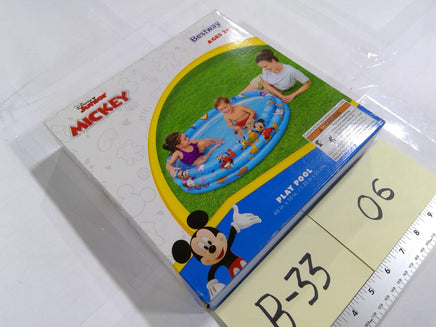 Disney Junior Mickey Mouse Play Pool 48"x10" Kids Ages 2+ Bestway Water Toy New