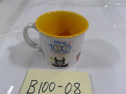 Disney 100 Years Of Wonder Ceramic Coffee Mug White Yellow Cartoon Cup Print