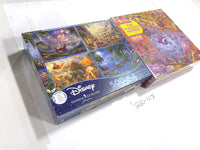 Disney Magic Puzzle Company Lot 2 Kinkade 4x500 Puzzled Patron 1000pc Multicolor