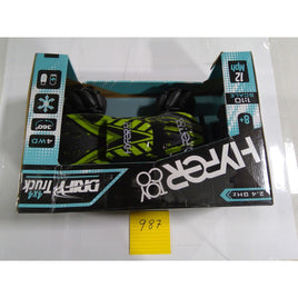 Hyper Toy Co Drift Truck RC Vehicle 1:10 Green Excellent 4x4 All Terrain 12Mph