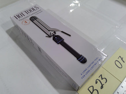 Hot Tools Titanium Curling Iron 1" Barrel Black Adjustable Heat Hair New