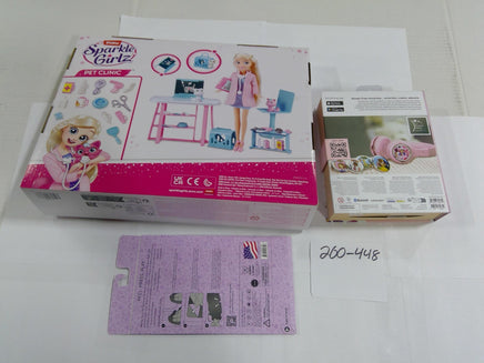 Zuru Sparkle Girlz Pet Clinic Doll Playset Minnie StoryPhones Lot New In Box