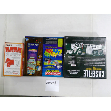 Hasbro Goliath Mixed Board Game Bundle Kids Teens Adults New Monopoly Casefile