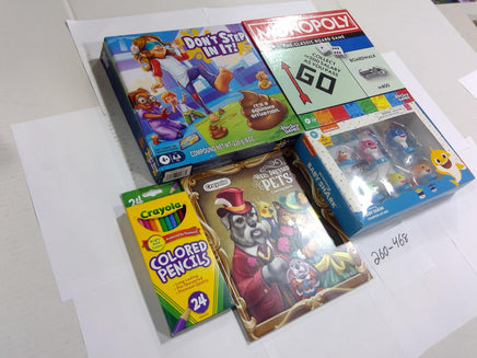 Toy Game Lot Hasbro Don't Step In It Monopoly Baby Shark Crayola New Sealed