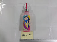 Disney Princess Girls Water Bottle Pink Plastic Drink Cup With Lid Reusable