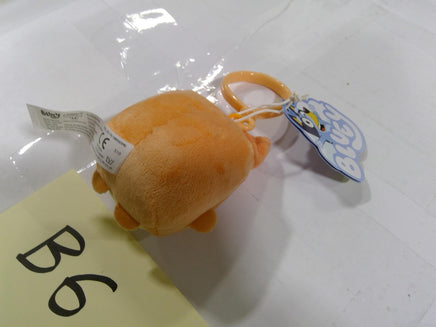 Bluey Bingo Mini Dog Plush Toy Orange Backpack Clip Washable Keychain New