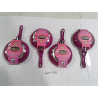GreenLife Ceramic Nonstick 8in Frypan Purple Induction Ready NEW Set of 4
