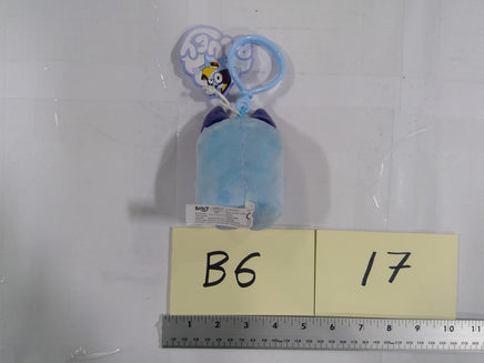Bluey Dog Plush Clip-On Toy Mini Blue Bag Clip Keychain Stuffed Animal New