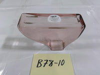 Threshold Pink Glass Contemporary Square Top Decorative Sculptural Vase Table