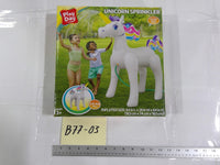 Play Day Unicorn Sprinkler Inflatable Kids Outdoor Water Toy Ages 3+ White New