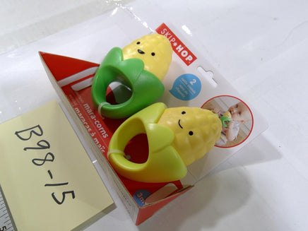 Skip Hop Farmstand Mara-Corns Baby Rattle Set 3m+ Infant Boys Yellow Corn Toy